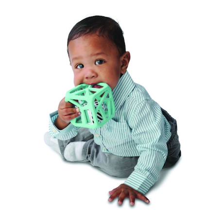 Hochet de dentition cube Vert 2 - vertbaudet enfant 
