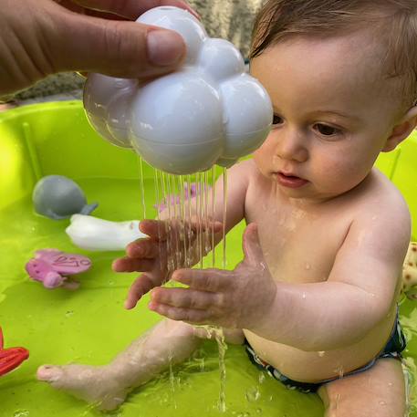 Jouet de bain pluï rain cloud Blanc 2 - vertbaudet enfant 