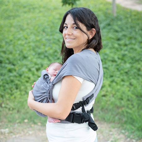 Porte-bébé tiny - grey Gris 2 - vertbaudet enfant 