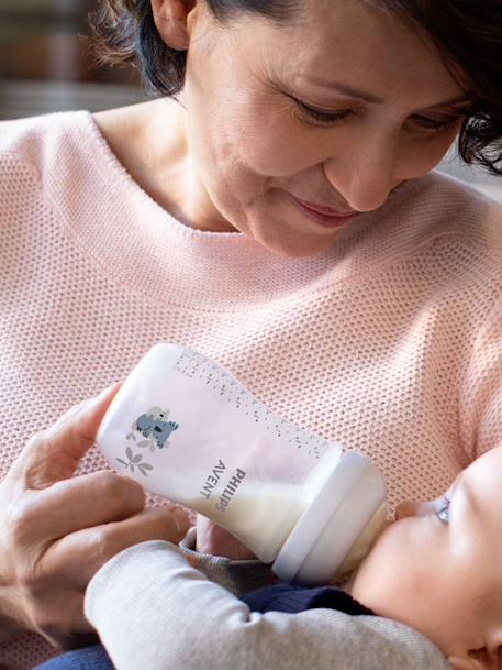 Biberon 260 ml Philips AVENT Natural Response gris+jaune 2 - vertbaudet enfant 