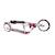 Trottinette aluminium big wheel 205. Magenta / argent Argent et rouge 3 - vertbaudet enfant 