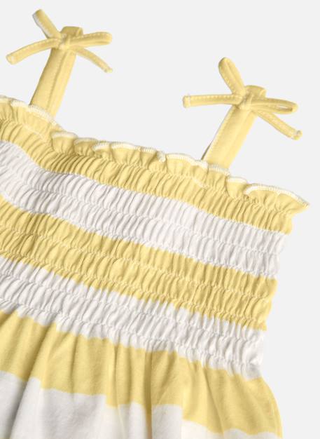 Robe Bretelles Bébé Coton Bio - Imprimé Summer - Boutonnage Avant - Vertbaudet