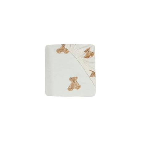 Drap housse jersey en coton Beige 1 - vertbaudet enfant 