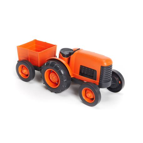 Tracteur Orange, noir 1 - vertbaudet enfant 