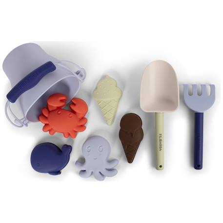 Ensemble de plage Bleu, orange, marron 2 - vertbaudet enfant 