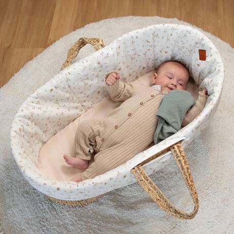 Habillage de couffin en coton sidonia Sidonia, beige, écru, blanc 3 - vertbaudet enfant 