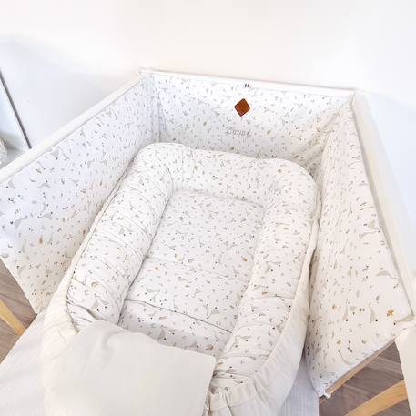 Tour de lit universel et déhoussable sidonia Sidonia, beige, écru, blanc 3 - vertbaudet enfant 