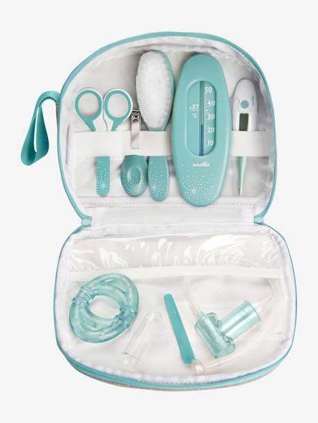 Trousse de Soin Compacte Grise 9 Accessoires Inclus gris/bleu+sable 15 - vertbaudet enfant 