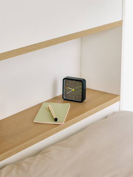 Lit superposé enfant 90x190cm avec tiroirs et bibliothèque IDAHO blanc 8 - vertbaudet enfant 