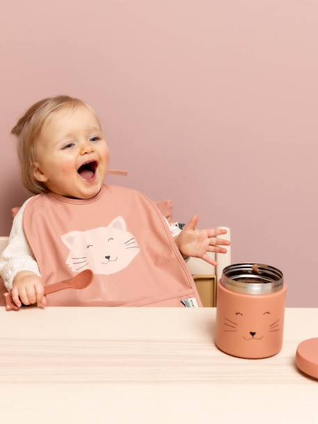 Lot de 2 cuillères 1er âge Animal en silicone Mr Lion+Mrs Elephant+Mrs Rabbit+rose nude 6 - vertbaudet enfant 