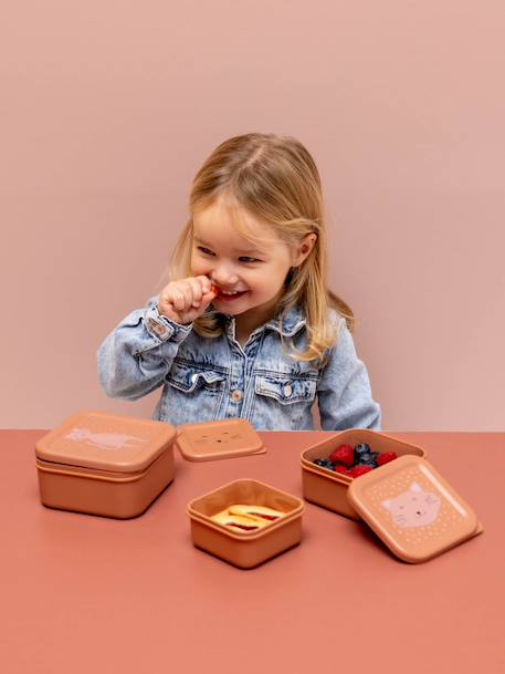 Boite à goûter bleu+jaune+orange+rose nude+vert 24 - vertbaudet enfant 