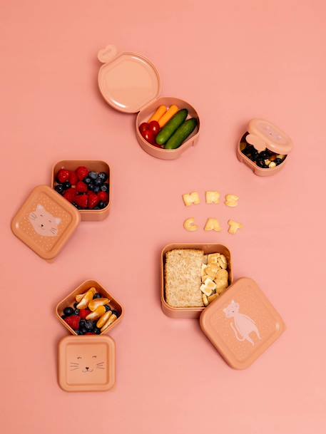 Boite à goûter bleu+jaune+orange+rose nude+vert 25 - vertbaudet enfant 