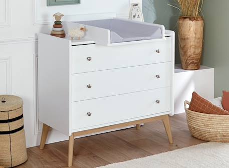 Chambre bébé duo gaïa Argile / noyer+Blanc / chêne 11 - vertbaudet enfant 