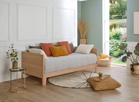 Lit banquette extensible elio Hêtre massif 6 - vertbaudet enfant 