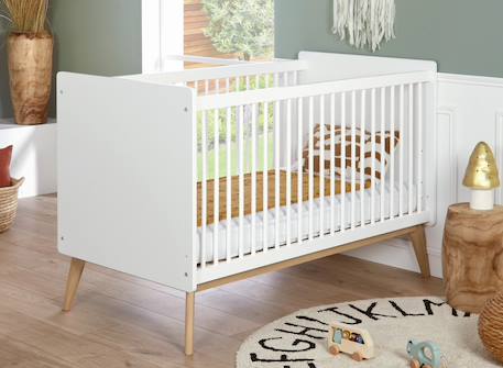 Lit bébé évolutif gaïa Argile & noyer+Blanc & chêne 6 - vertbaudet enfant 