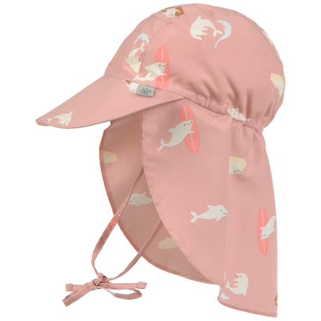 Fille-Accessoires-Casquette protège nuque anti-uv dauphin pêche (07-18 mois)