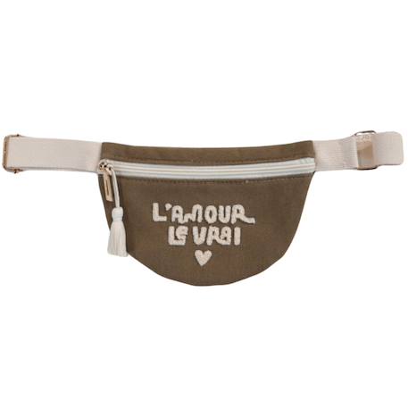 Sac banane enfant l'amour le vrai Taupe 1 - vertbaudet enfant 