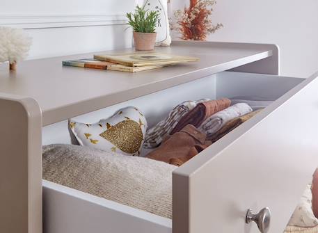 Chambre bébé complète gaïa Argile / noyer+Blanc /chêne 6 - vertbaudet enfant 