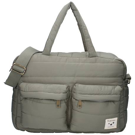 Sac à langer matelassé imperméable vert Vert 1 - vertbaudet enfant 