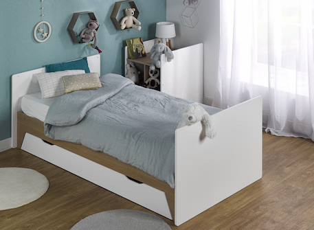 Lit bébé évolutif combiné ecrin + tiroir Blanc 3 - vertbaudet enfant 