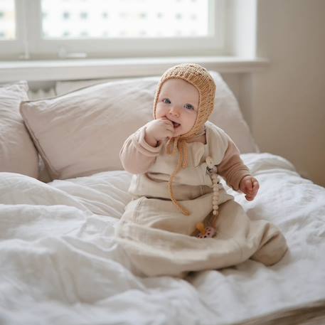 Gigoteuse légère tog 0,5 en coton bio blush (0-6 mois) Gris+Rose 2 - vertbaudet enfant 
