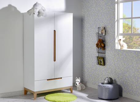 Chambre bébé complète evidence Blanc /hêtre 5 - vertbaudet enfant 