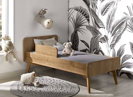 Lit bébé évolutif icone avec petite commode et plan à langer Chêne 4 - vertbaudet enfant 