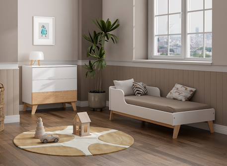 Petite chambre bébé equilibre Blanc / pin 2 - vertbaudet enfant 
