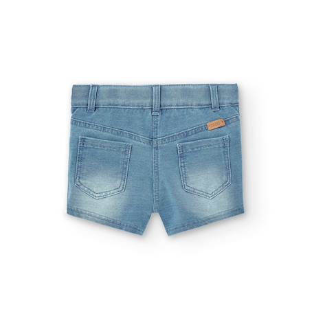 Short en denim avec bouton et fermeture éclair Bleu 2 - vertbaudet enfant 