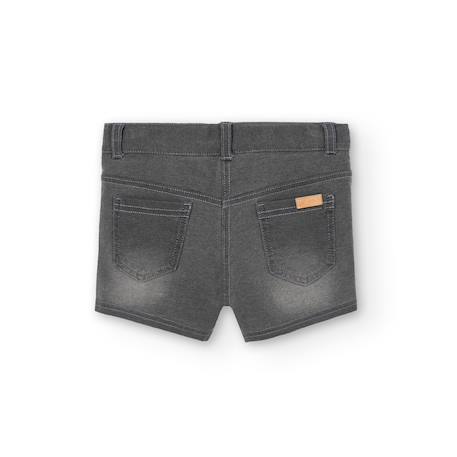 Short en denim avec bouton et fermeture éclair Gris 2 - vertbaudet enfant 
