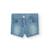 Short en denim avec bouton et fermeture éclair Bleu 1 - vertbaudet enfant 