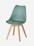 Chaise enfant primaire Scandinave blanc+vert 10 - vertbaudet enfant 