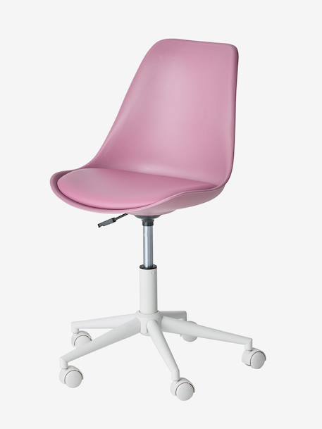 Chaise de bureau enfant à roulettes blanc+bleu+rose+vert 15 - vertbaudet enfant 