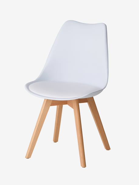 Chaise enfant primaire Scandinave blanc+vert 5 - vertbaudet enfant 