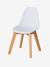 Chaise maternelle design scandinave blanc+rose 6 - vertbaudet enfant 