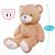 Peluche géante ours gaston   - made in france Beige 2 - vertbaudet enfant 