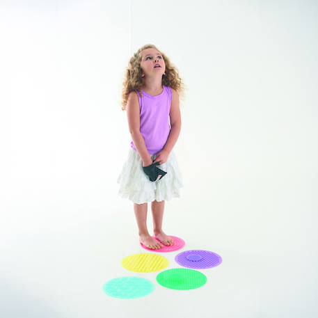 Set de 10 ronds tactiles et texturés en silicone Multicolore 5 - vertbaudet enfant 