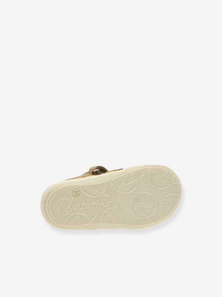 Bottillons semi-ouverts bébé beige+vert sauge 5 - vertbaudet enfant 