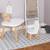 Ensemble table et chaises enfant ovaline  1-4 ans Blanc et bois+Vert sauge 3 - vertbaudet enfant 