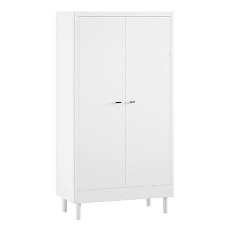 Armoire 2 portes en hêtre massif aubane Blanc 2 - vertbaudet enfant 