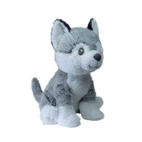 Peluche géante chien husky kodi  - made in france Gris et blanc 3 - vertbaudet enfant 