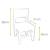 Lot de 2  chaises enfant  en bois  4-7 ans Blanc+Naturel 3 - vertbaudet enfant 