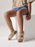 Sandales scratchées cuir motif léopard enfant beige imprimé 7 - vertbaudet enfant 