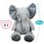 Peluche géante eléphant jojo  - made in france Gris 2 - vertbaudet enfant 