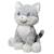 Peluche géante chat moustache  - made in france Gris 4 - vertbaudet enfant 