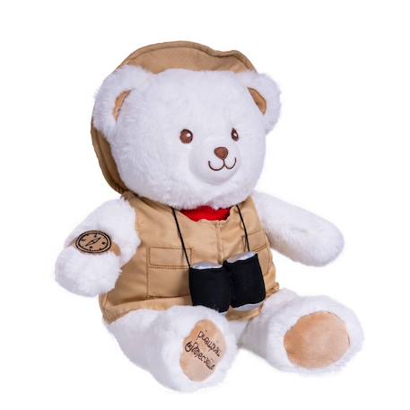 Peluche ours aventurier - gaston aventurier - 40 cm Blanc 2 - vertbaudet enfant 