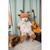 Peluche géante renne qorvik  - made in france Marron, blanc, crème, taupe, gris 4 - vertbaudet enfant 
