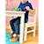 Lot de 2  chaises enfant  en bois  4-7 ans Blanc+Naturel 2 - vertbaudet enfant 