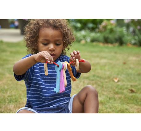 Set de 10 clefs à enfiler Multi-coloured 6 - vertbaudet enfant 