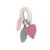 Anneau de dentition en caoutchouc naturel papillon Rose 3 - vertbaudet enfant 